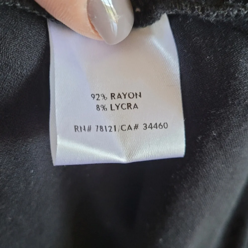 Eileen Fisher Cowl Neck Handkerchief Sleeveless Black Dress - Picture 4 of 5